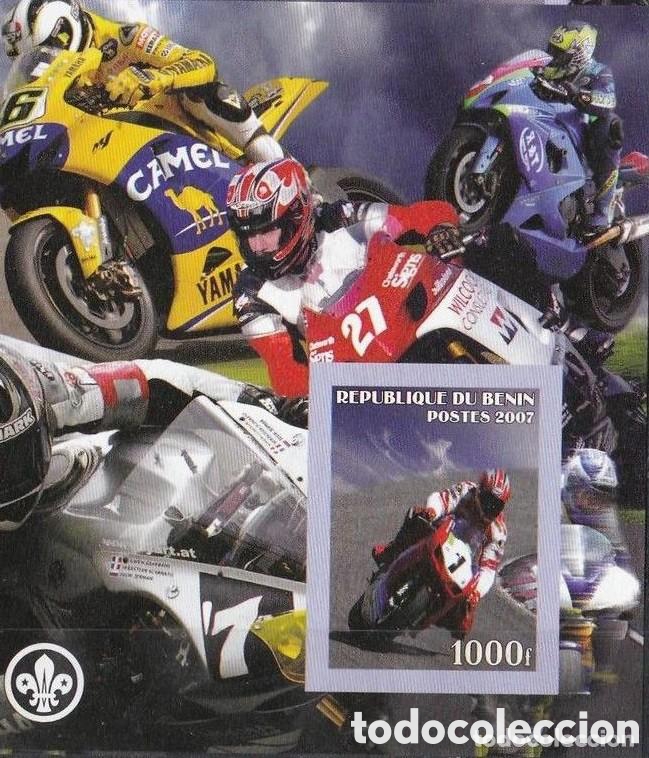 Francobolli: BENIN 2007 SHEET MNH IMPERF MOTORSPORT MOTORCYCLING MOTOCICLISMO MOTOCICLETAS MOTORCYCLES DEPORTES