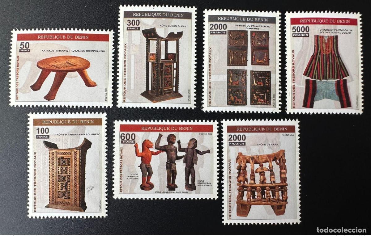 Sellos: Ben&iacute;n 2022 Mi. 1696 - 1702 Retorno de los tesoros reales Art Kunst 7 val. 5 MNH