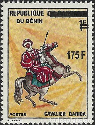 Sellos: Ben&iacute;n 2008 Mi. 1418 sobrecargado jinete Bariba caballo equitaci&oacute;n