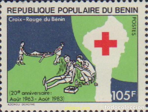 Sellos: 163057 MNH BENIN 1983 20 ANIVERSARIO DE LA CRUZ ROJA DE BENIN