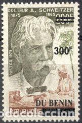 Sellos: Ben&iacute;n 2008 Mi. 1427 sobrecargado Dr. Albert Schweitzer Nobel paz