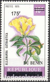 Francobolli: Ben&iacute;n 2008 Mi. 1423 sobrecargado 175F Allamanda cathartica flor flora