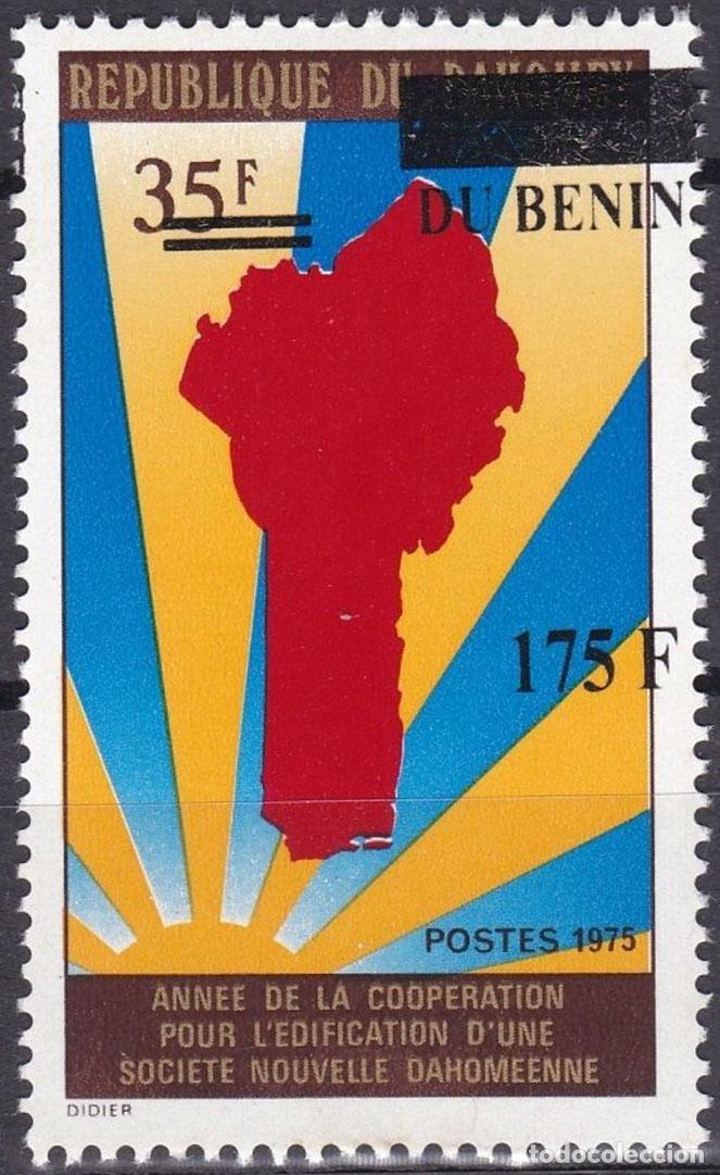 Francobolli: Ben&iacute;n 2008 Mi. 1424 sobrecargado Dahomey cooperaci&oacute;n mapa &Aacute;frica