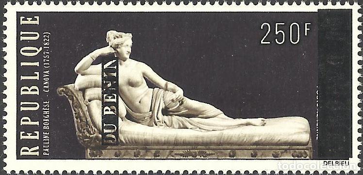 Briefmarken: Ben&iacute;n 2008 Mi. 1439 sobrecargado Paulina Borghese Canova escultura