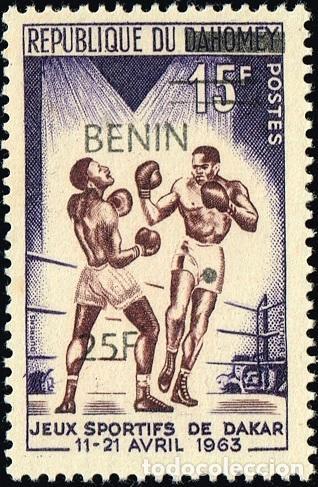Briefmarken: Ben&iacute;n 2009 Mi. 1478 sobrecargado boxeo Juegos Deportivos Dakar Dahomey
