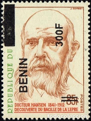 Briefmarken: Ben&iacute;n 2009 Mi. 1510 sobrecargado Dr. Hansen lepra bacilo medicina
