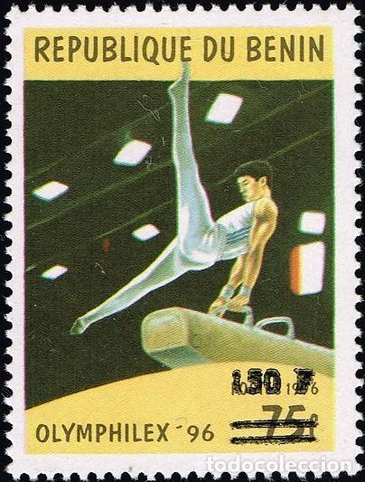 Sellos: Ben&iacute;n 2000 Mi. 1262 sobrecargado Olymphilex 96 gimnasia caballo con arcos