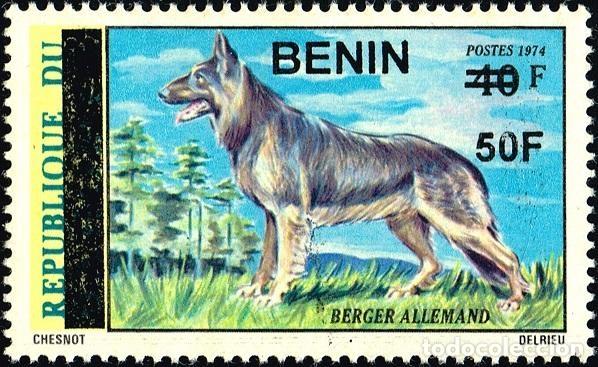 Francobolli: Ben&iacute;n 2009 Mi. 1580 sobrecargado Pastor Alem&aacute;n perro fauna c&aacute;nido