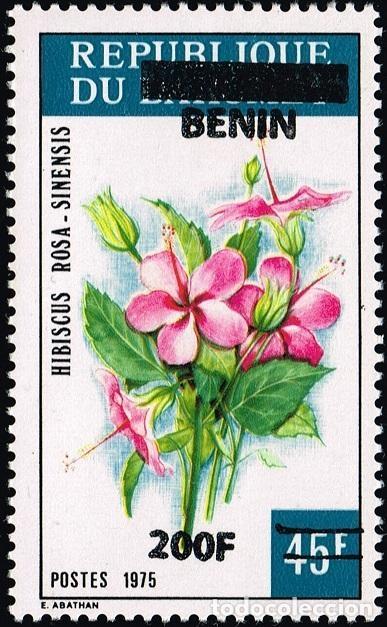 Sellos: Ben&iacute;n 2009 Mi. 1494 sobrecargado Hibiscus Rosa-Sinensis flor flora