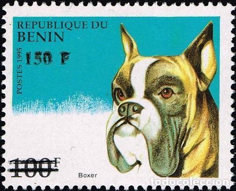 Francobolli: Ben&iacute;n 2000 Mi. 1274 sobrecargado perro Boxer raza canina animal