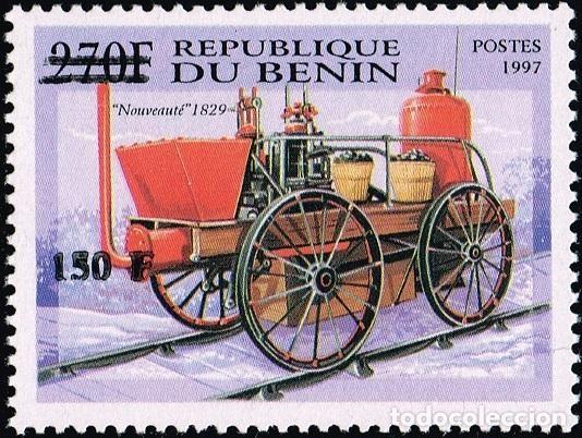 Sellos: Ben&iacute;n 2000 Mi. 1299 sobrecargado bomba incendio Novedad 1829 bombero