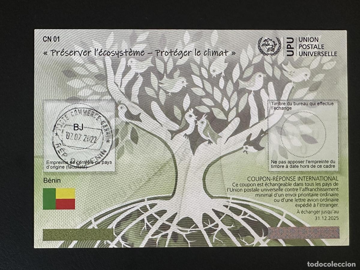 Sellos: Benin us&oacute; obl. UPU Preserve el ecosistema proteja clima Abiy&aacute;n | COUPON-REPONSE