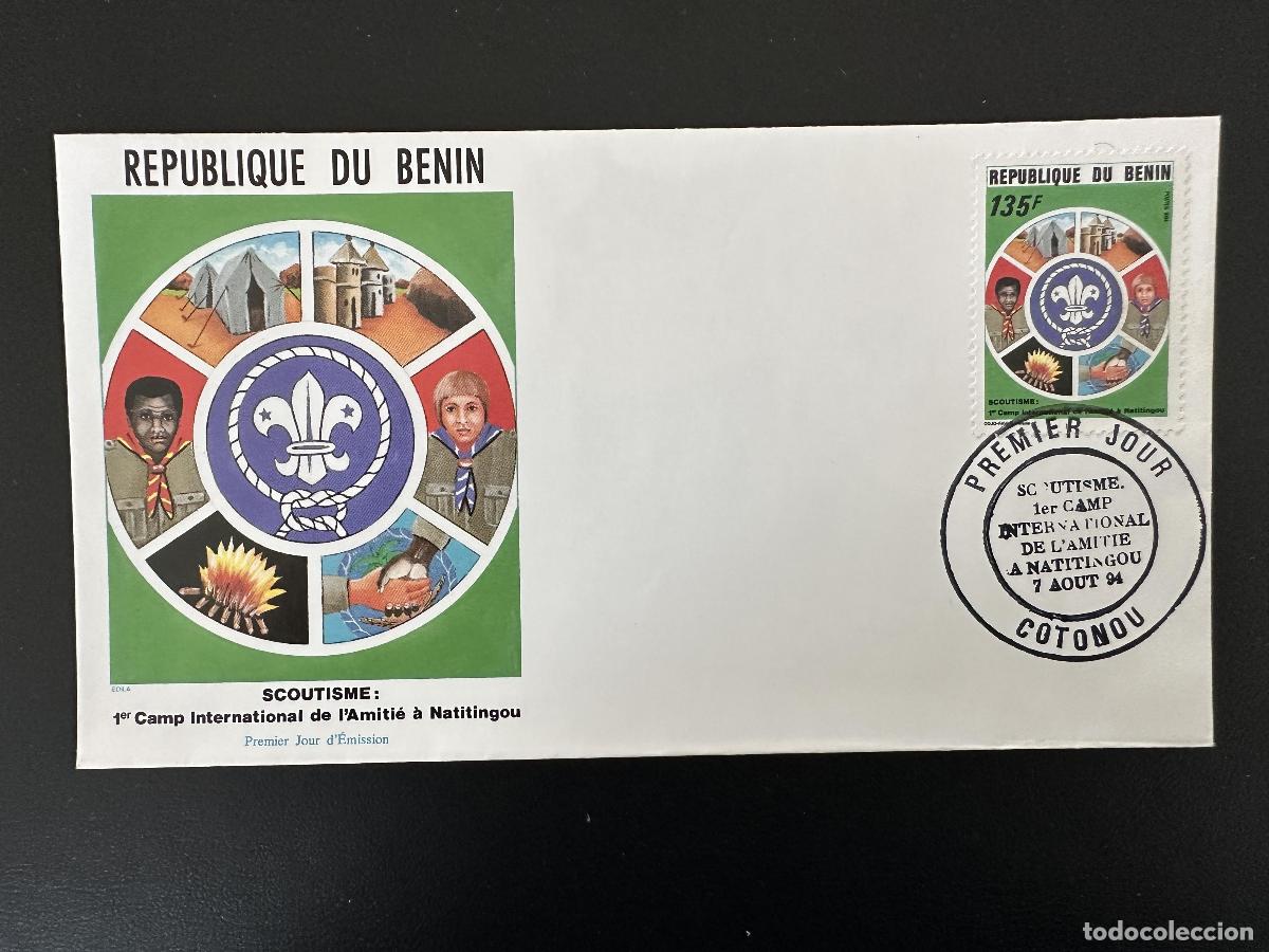 Sellos: Benin 1994 Mi. 621 FDC Escultismo Scouts Jamboree Campo Internacional