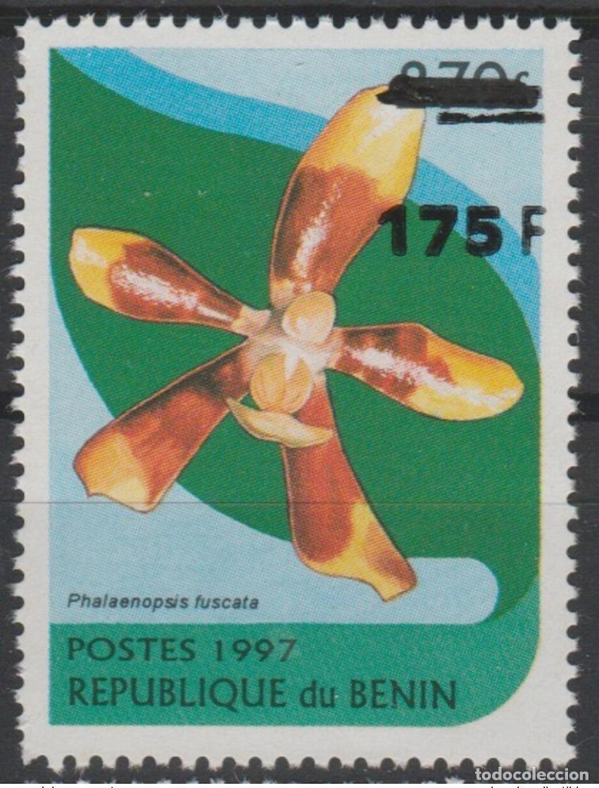 Sellos: Benin 2005 Mi. 1376 Phalaenopsis Fuscata Flower Flor MNH**