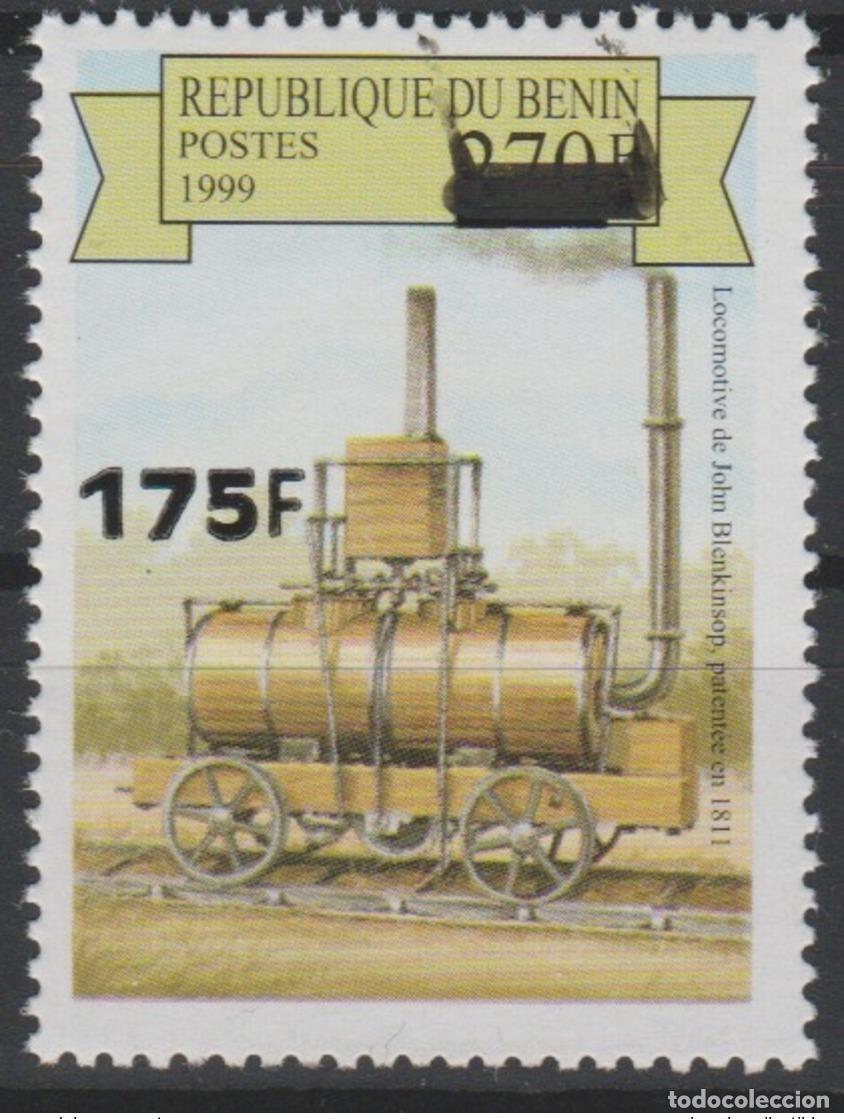 Sellos: Benin 2005 Mi. 1390 1811 Tren locomotor John Blenkinsop sobrecargado MNH**