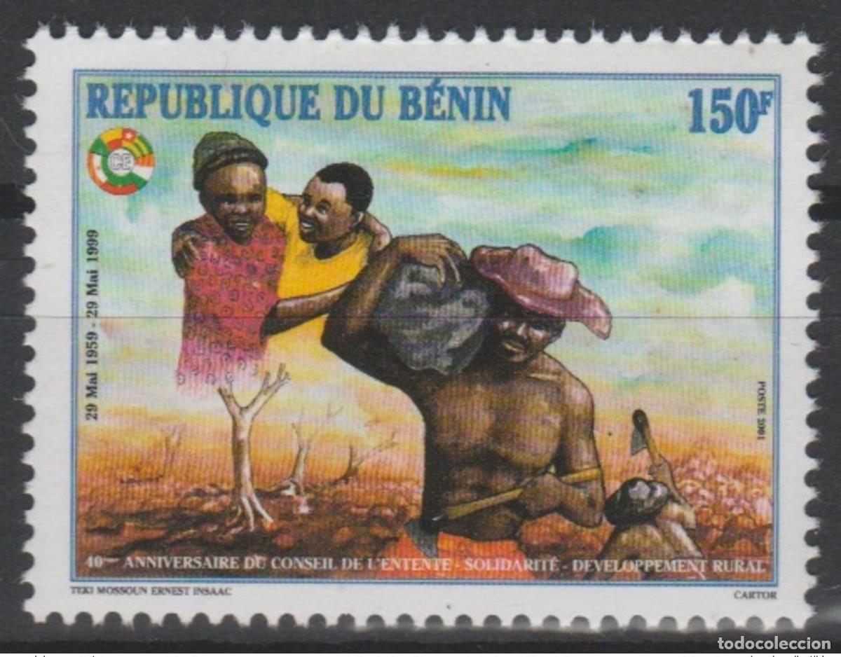 Sellos: Benin 2001 - Mi. 1230 III 150F 40 a&ntilde;os Edici&oacute;n conjunta del Consejo de la Entente RARE
