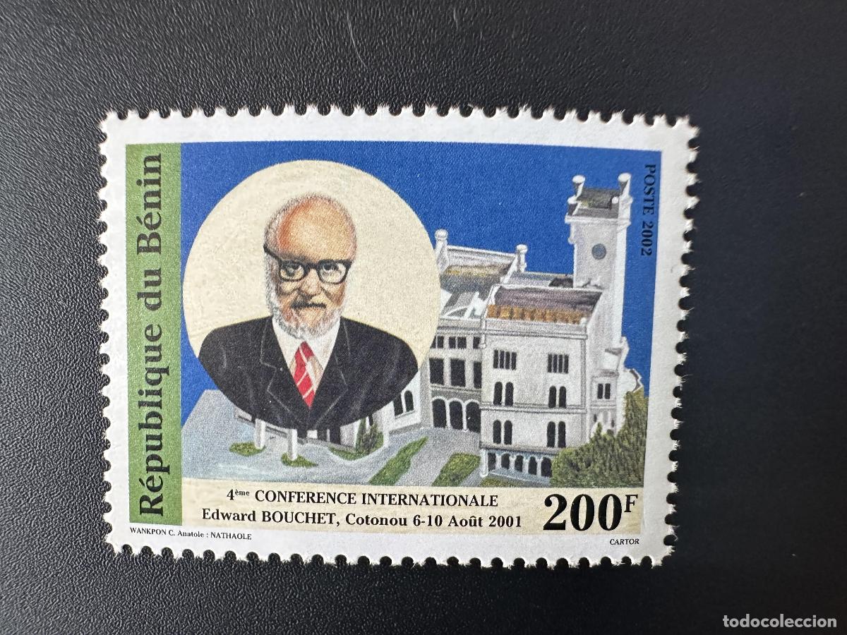 Sellos: Benin 2001/2002 Mi. 1339 200F Cuarta Conferencia Internacional Edward Bouchet