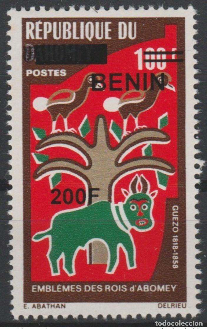 Sellos: Ben&iacute;n 2008/2009 Mi. 1500 emblemas de los reyes Abomey Guezo Art sobrecargado MNH**