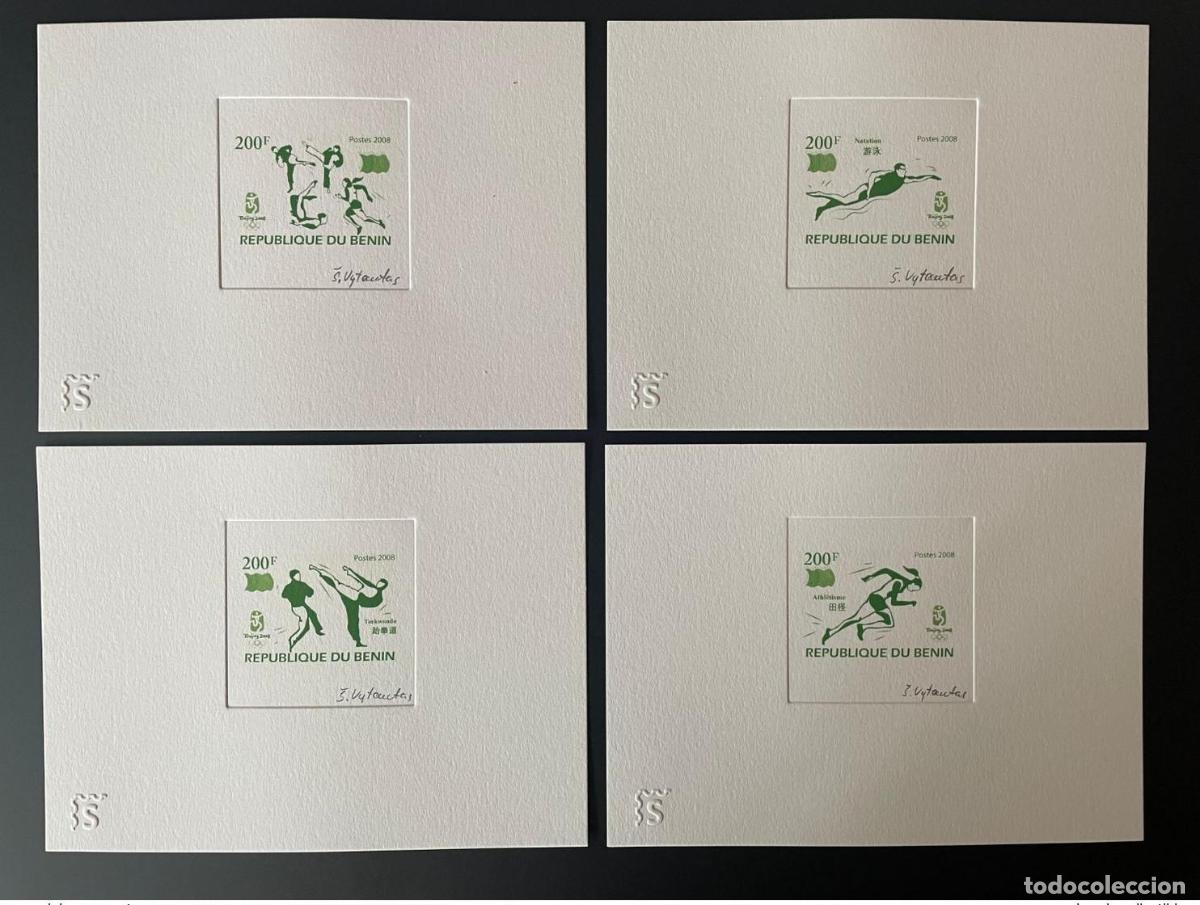 Sellos: Ben&iacute;n 2008 Prueba de artista Mi. 1462 - 1465 Juegos Ol&iacute;mpicos Beijing Olympia VERT