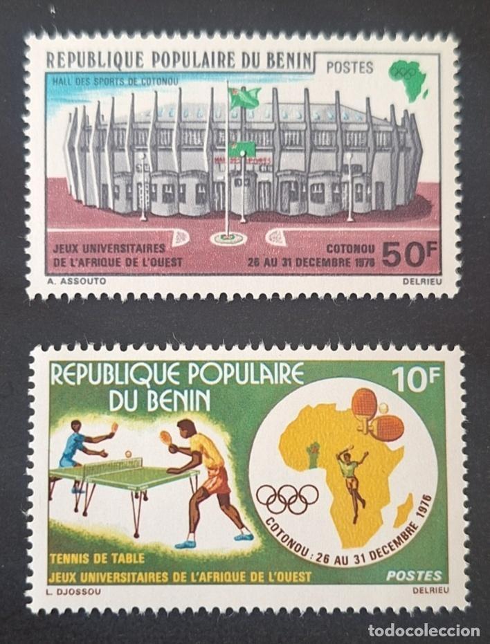 Stamps: Ben&iacute;n 1976 Mi. 84-85 Juegos Universitarios &Aacute;frica Occidental Cotonou deporte