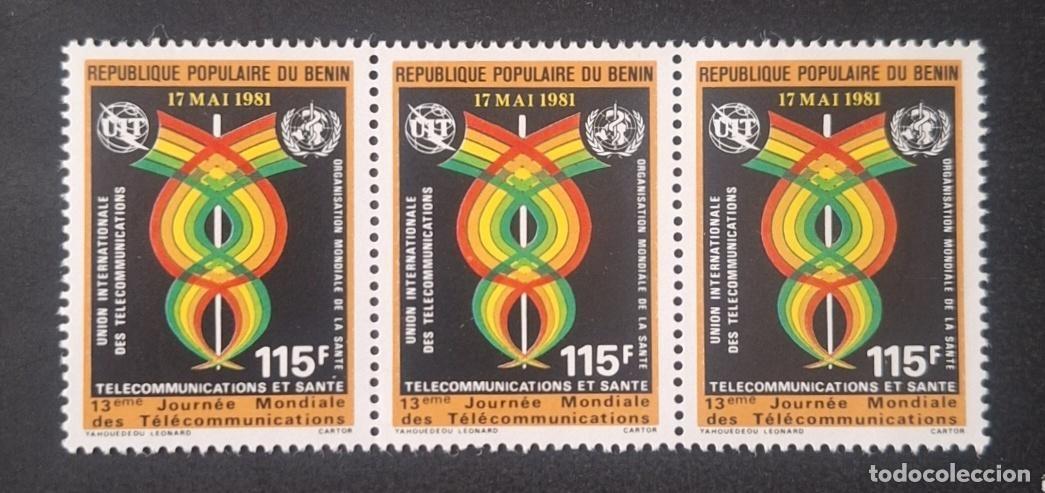 Sellos: Ben&iacute;n 1981 Mi. 261 D&iacute;a Mundial Telecomunicaciones Salud UIT OMS