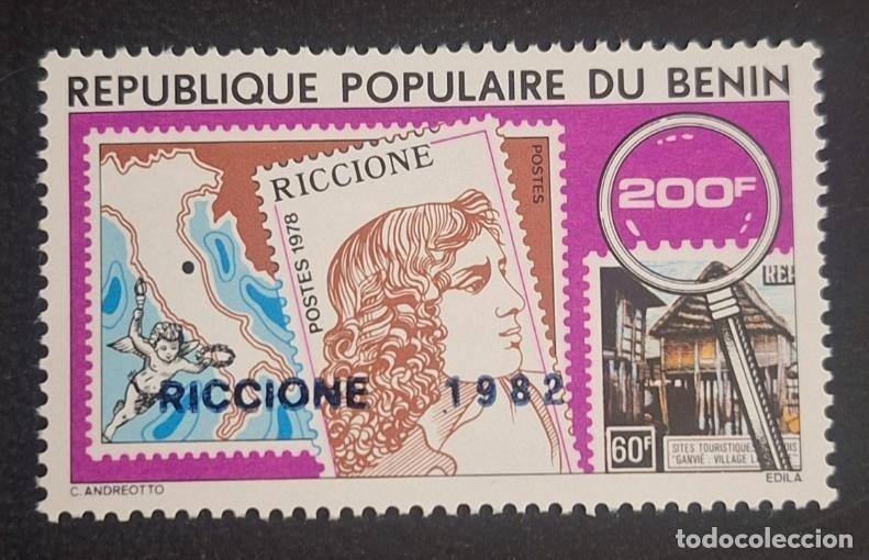 Timbres: Ben&iacute;n 1982 Mi. 300 Exposici&oacute;n Filat&eacute;lica Riccione Ganvi&eacute;
