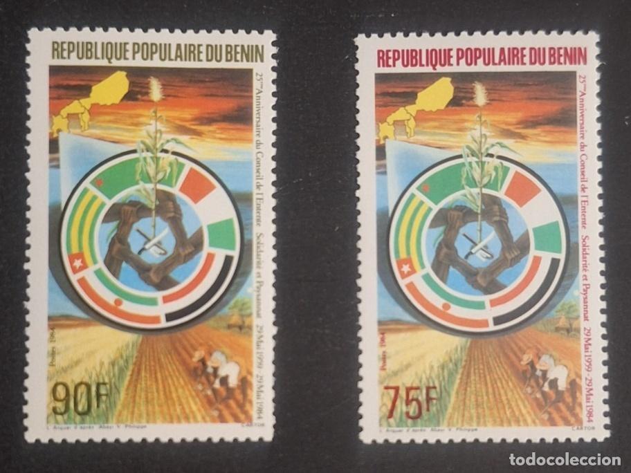 Timbres: Ben&iacute;n 1984 Mi. 349-350 25&deg; aniversario Consejo de la Entente solidaridad