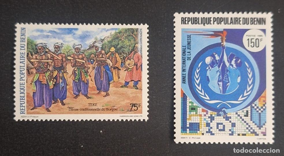 Stamps: Ben&iacute;n 1985 Mi. 399-400 Danza tradicional Borgou juventud