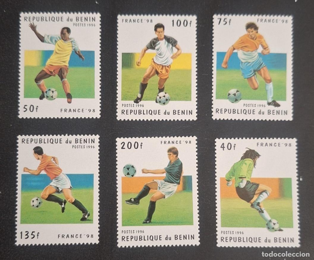 Briefmarken: Ben&iacute;n 1996 Mi. 771-776 Copa del Mundo F&uacute;tbol Francia 98