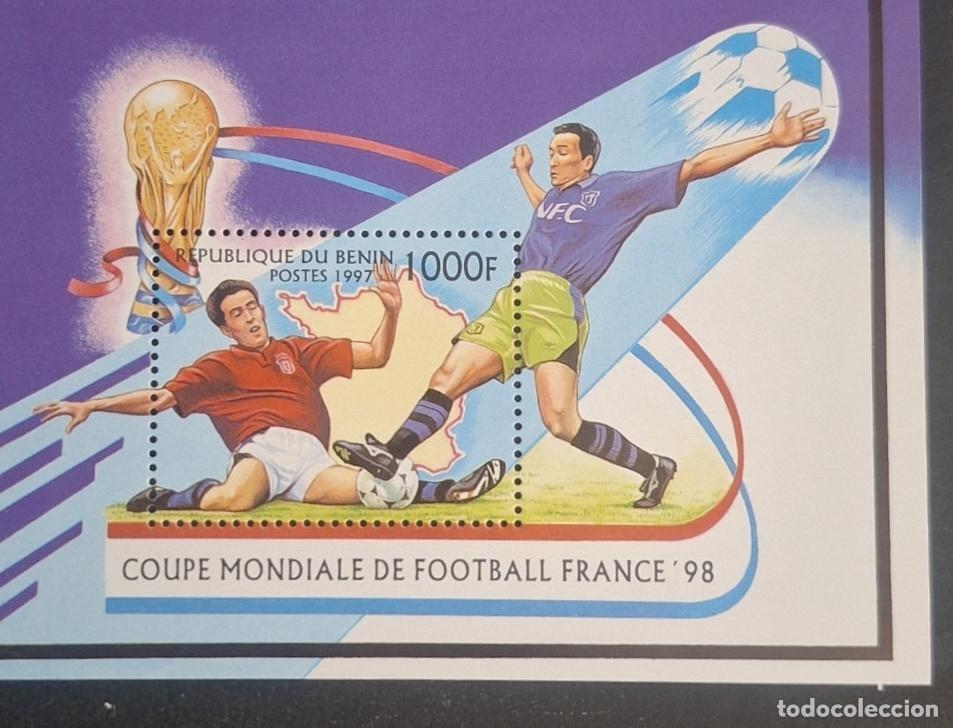 Stamps: Ben&iacute;n 1997 Mi. Bl. 26 Copa Mundial F&uacute;tbol Francia 98 FIFA deporte