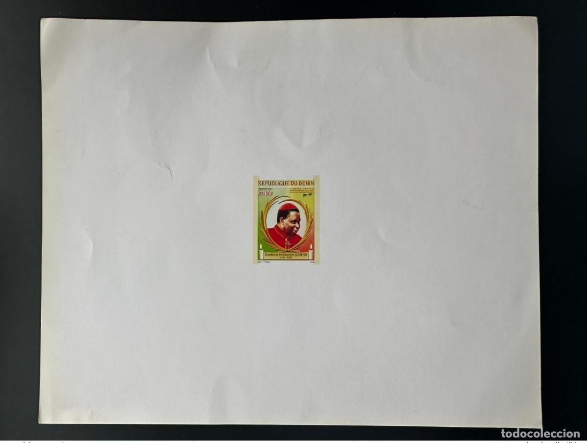 Sellos: Ben&iacute;n 2011 Mi. 1649 Prueba de lujo Cardenal Bernardin Gantin Religi&oacute;n 1922-2008