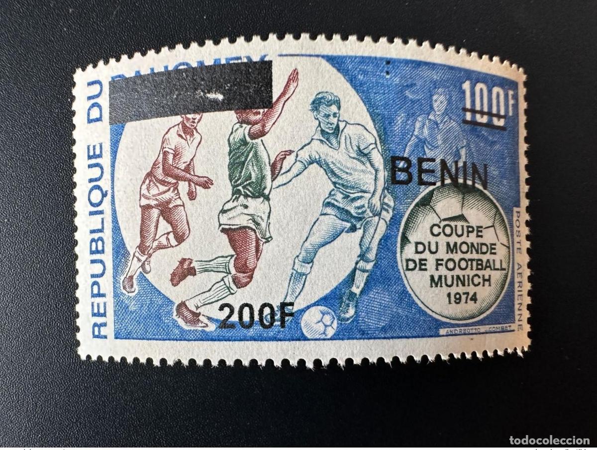 Sellos: Ben&iacute;n 2008/2009 Mi. 1531 Copa Mundial de F&uacute;tbol M&uacute;nich 1974 Sobrecargado MNH**