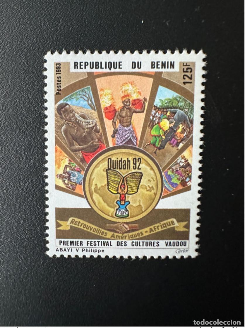 Sellos: Benin 1993 Mi. 537 Ouidah 92 1er Festival de Culturas Vud&uacute;