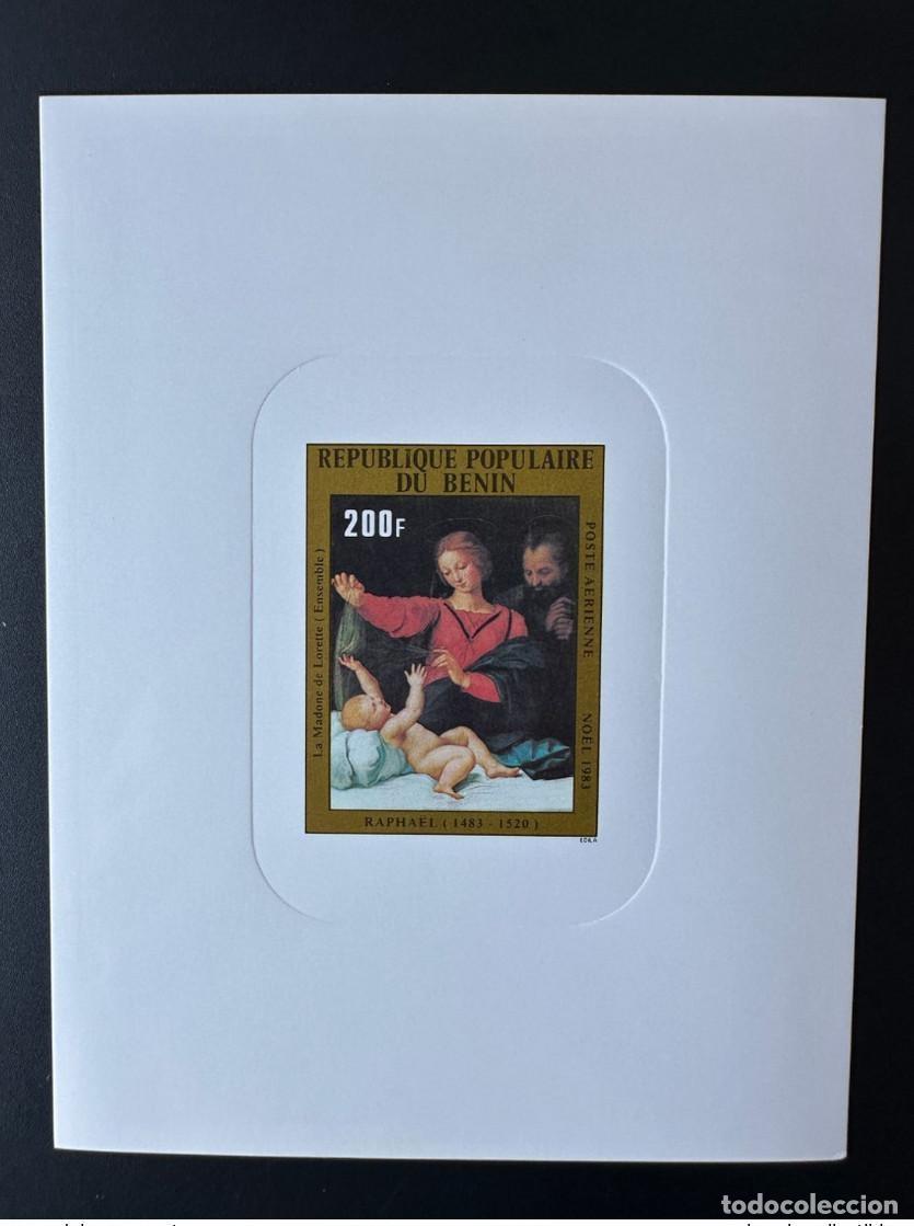Sellos: Benin 1983 Mi. 348 Set de pintura art&iacute;stica la Virgen Loreto prueba lujo