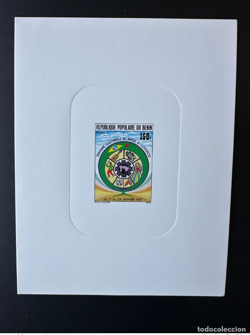 Sellos: Benin 1987 Mi. 452 Luxury Proof Cultural Week Brazil Coton&uacute;