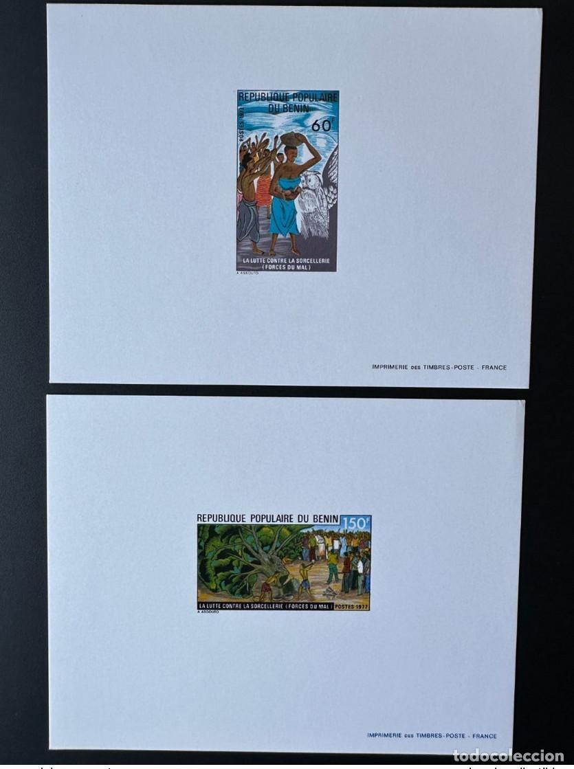 Sellos: Benin 1977 Mi. 121 - 122 Evento de lujo contra los b&uacute;hos brujos