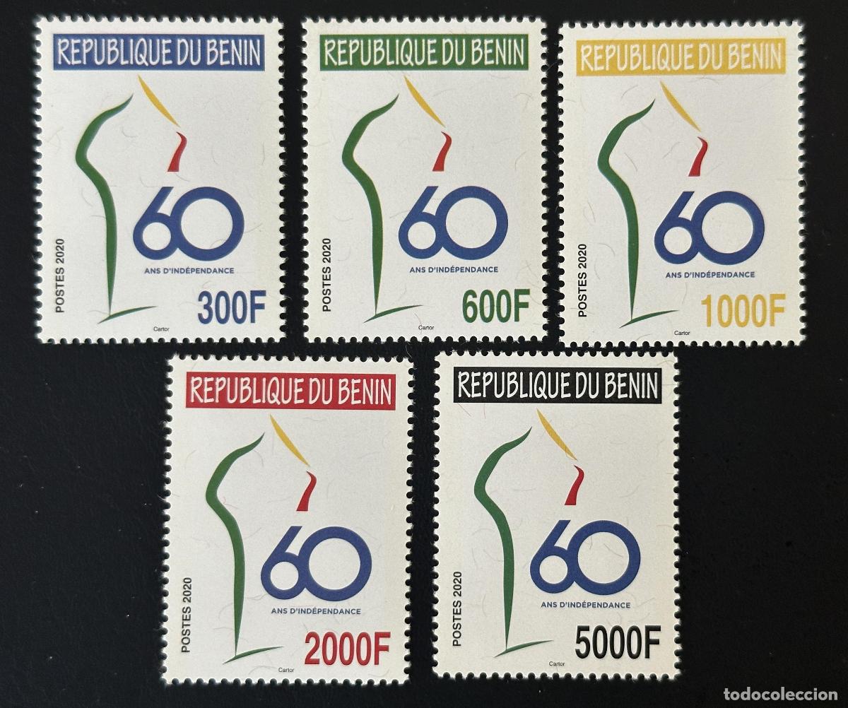 Sellos: Ben&iacute;n 2020 Mi. 1679-1683 60 a&ntilde;os independencia aniversario