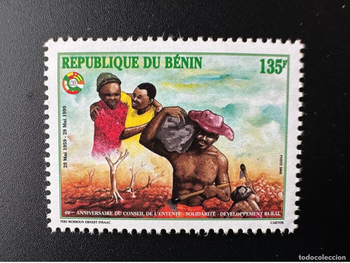 Sellos: Benin 2000 - Mi. 1229 II 135F 40 a&ntilde;os Edici&oacute;n conjunta del Consejo de la Entente RARE