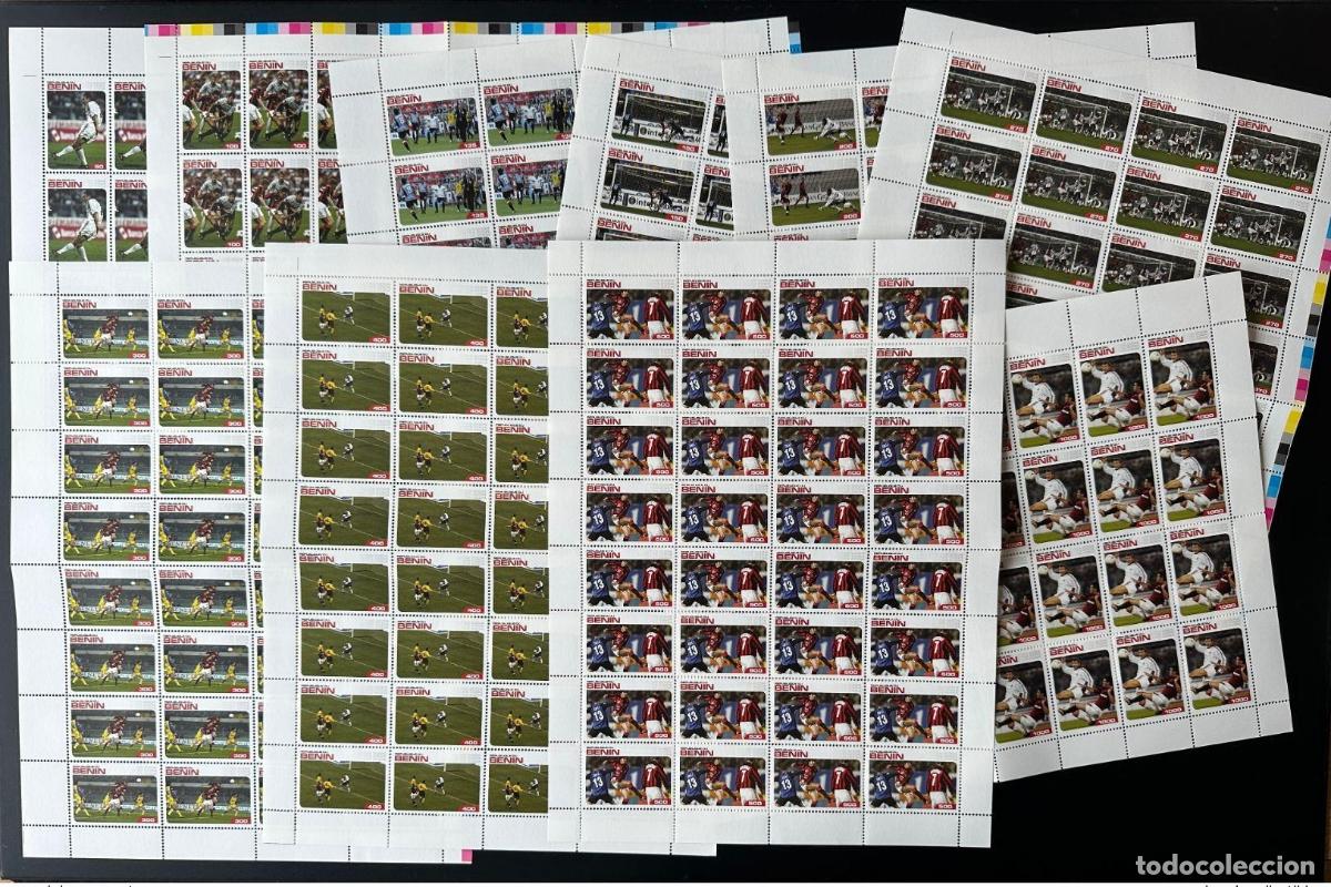 Sellos: Ben&iacute;n 2004 Mi.? Hojas de tablero Football Fu&szlig;ball Soccer MNH 10 val.
