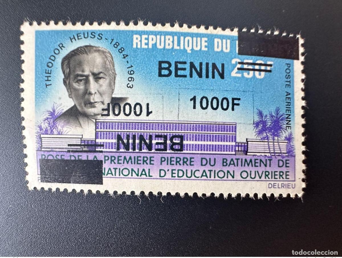 Sellos: Benin 2009 Mi. 1633 1000F sobrecargado DOBLE cabeza a cola Theodor Heuss BRD