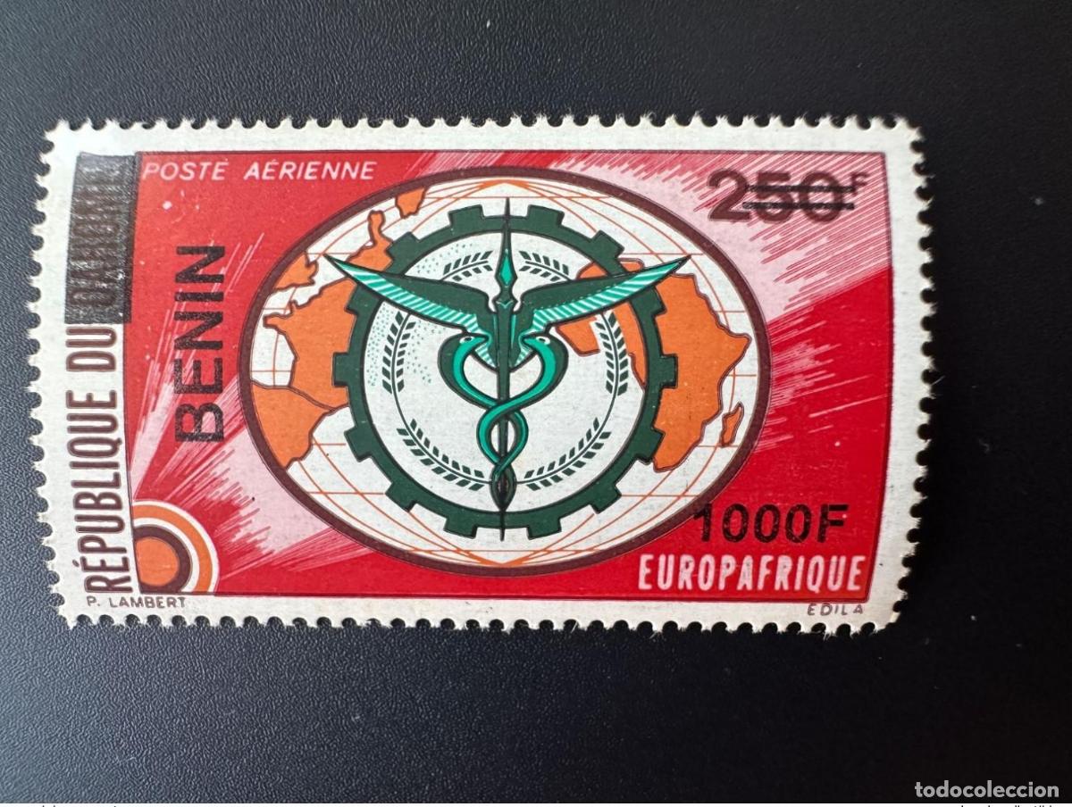 Sellos: Benin 2009 Mi. 1634 Europafrique Airmail sobrecargado sobreimpresi&oacute;n MNH