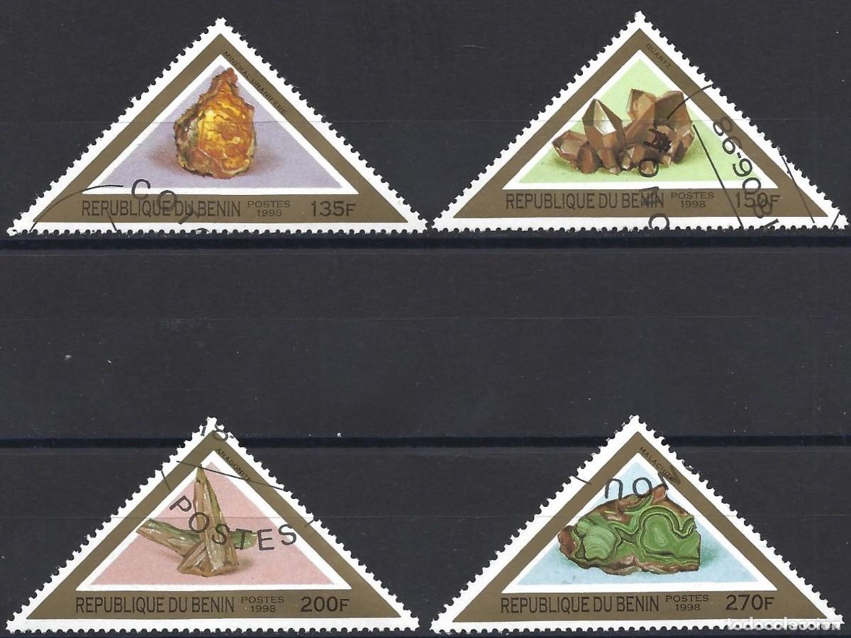 Sellos: Benin 1998 - Mi 1017 a 1020 - YT 808 a 811 - Rocas y minerales