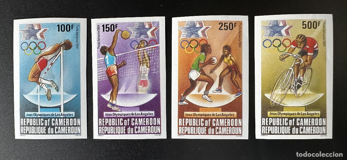 Sellos: Camer&uacute;n 1984 Mi. 1036 - 1039 ND Juegos Ol&iacute;mpicos de Los &Aacute;ngeles Ciclismo Voley