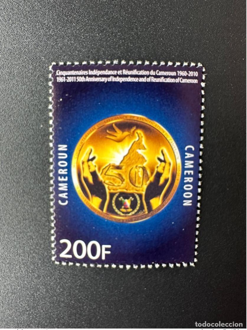 Sellos: Camer&uacute;n 2010 Mi. 1264 Cincuentenario de la independencia y reunificaci&oacute;n