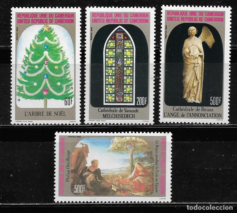 Sellos: CAMER&Uacute;N 1983, Ivert 732/35 - NAVIDAD. MNH.