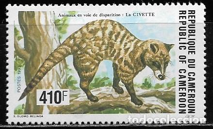 Sellos: CAMER&Uacute;N 1993, Ivert 868 - FAUNA, GINETA. MNH.