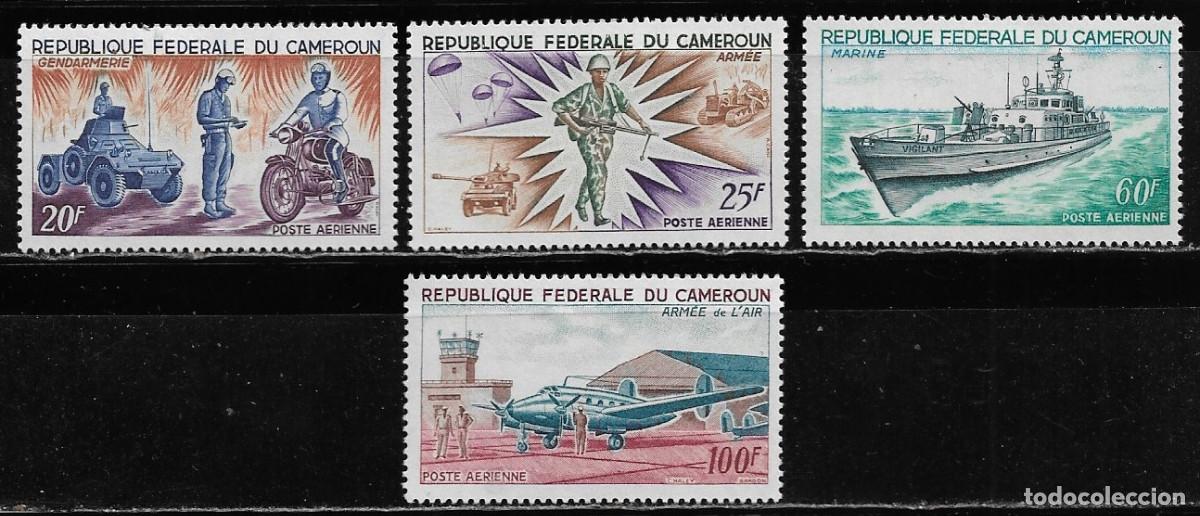 Sellos: CAMER&Uacute;N 1966, Ivert A-84/87 - FUERZAS ARMADAS. MNH.