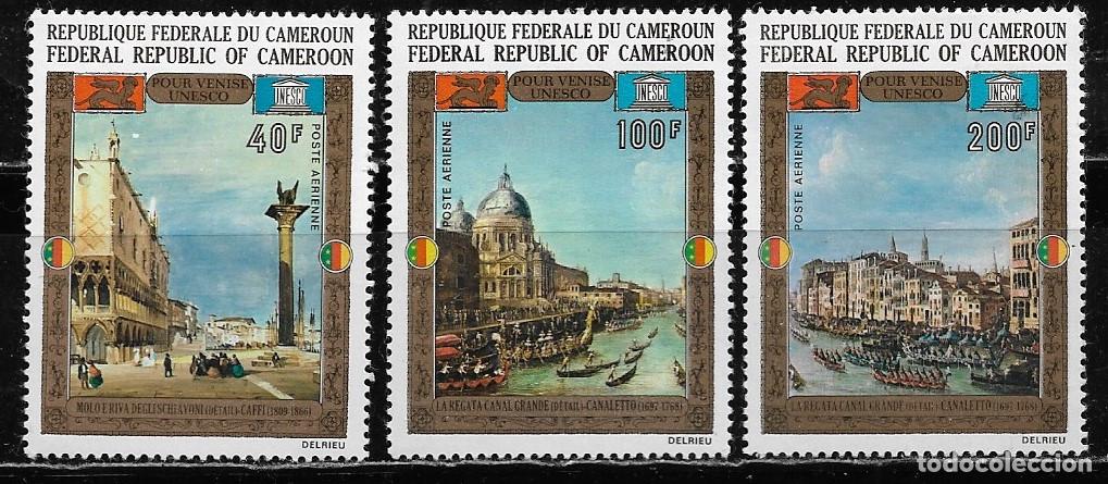 Sellos: CAMER&Uacute;N 1972, Ivert A-197/99 - VENECIA - UNESCO. MNH.