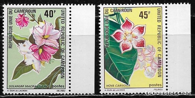 Sellos: CAMER&Uacute;N 1972, Ivert 526/27 - FLORES. MNH.