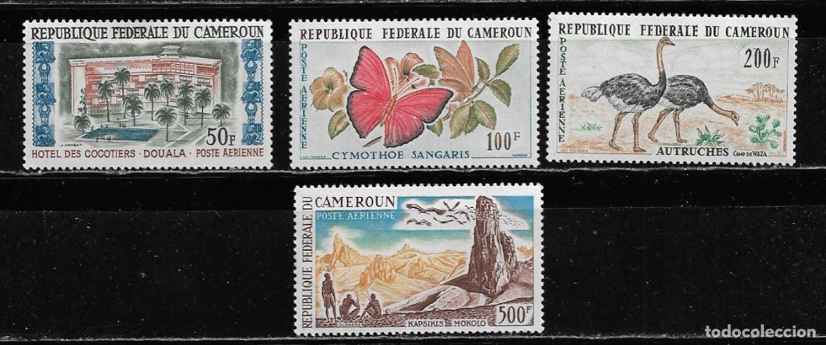 Sellos: CAMER&Uacute;N 1962/64, Ivert A-53/56 - FAUNA, TURISMO. MNH.